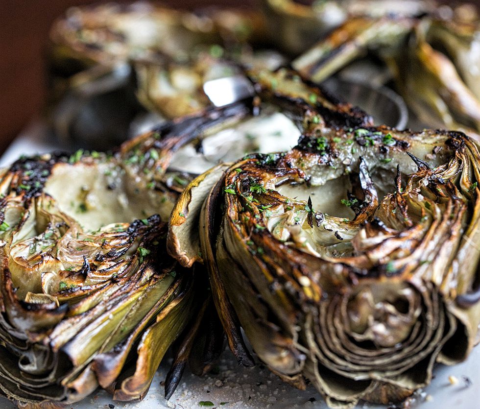 Fire Grilled Artichokes